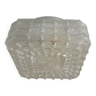 Plafonnier carré en verre