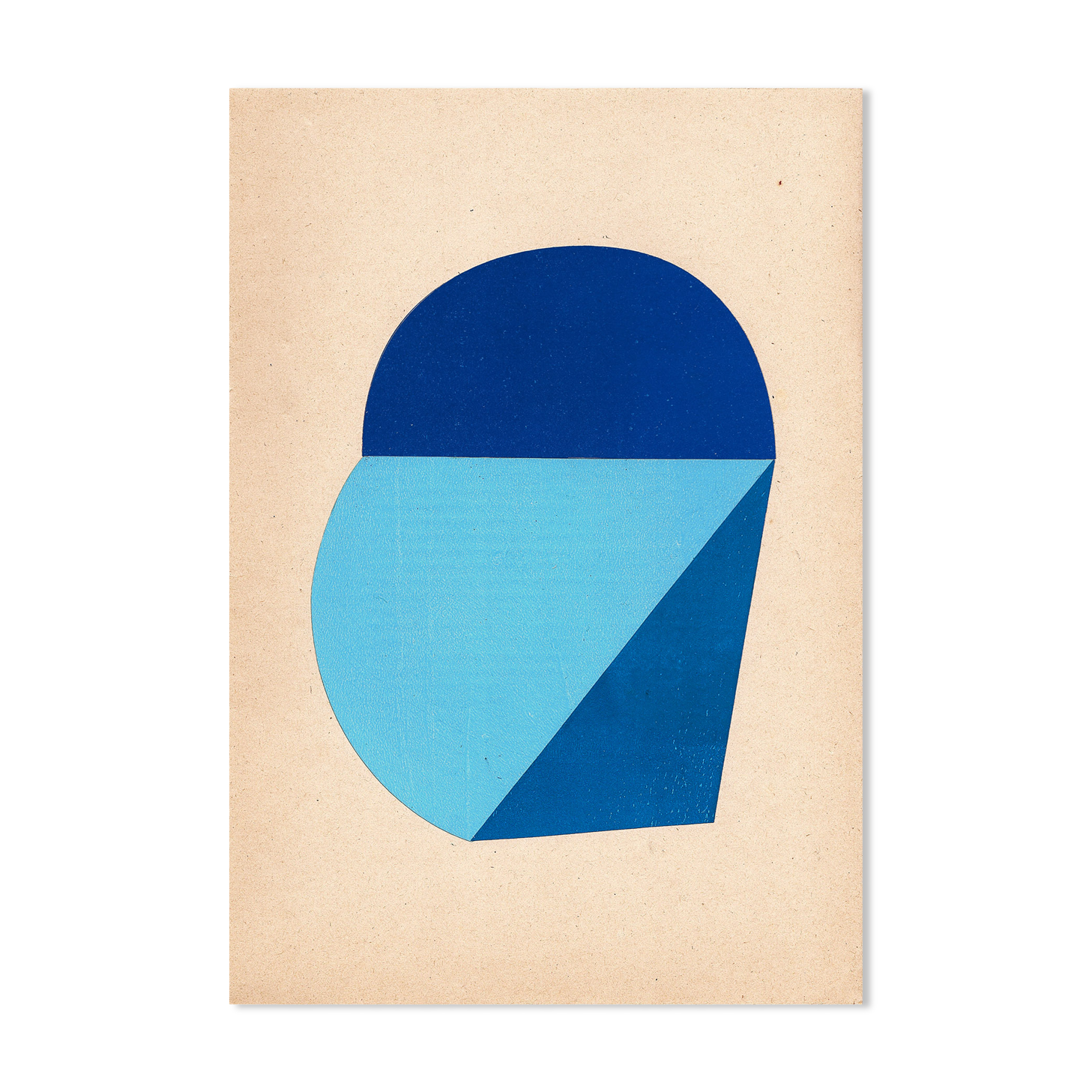 Modernist collage on old paper signed Eawy