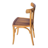 Chaise bistrot vintage en bois
