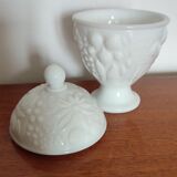 Pot Avon sur socle en verre de lait
