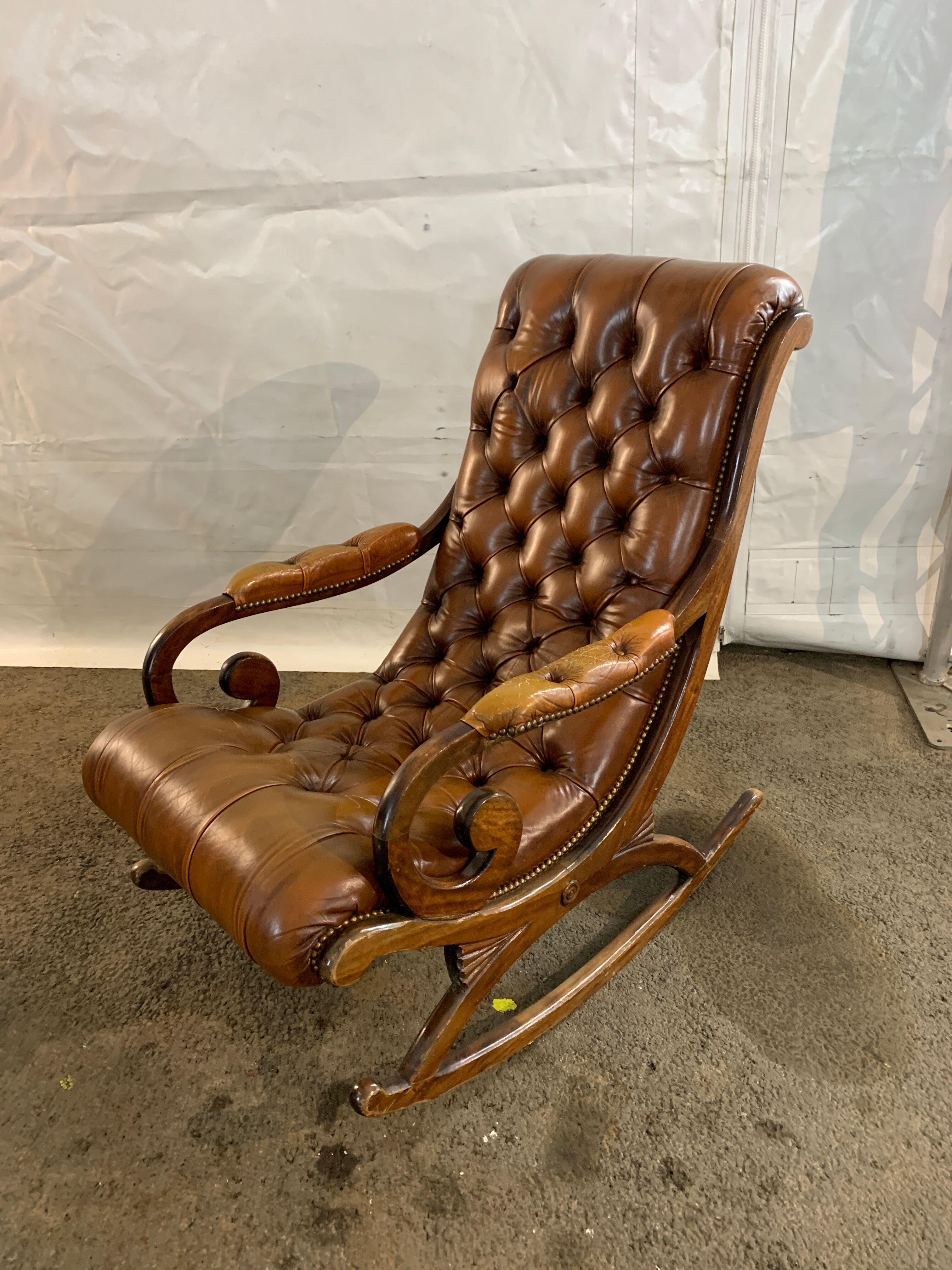 Rocking chair style chesterfield