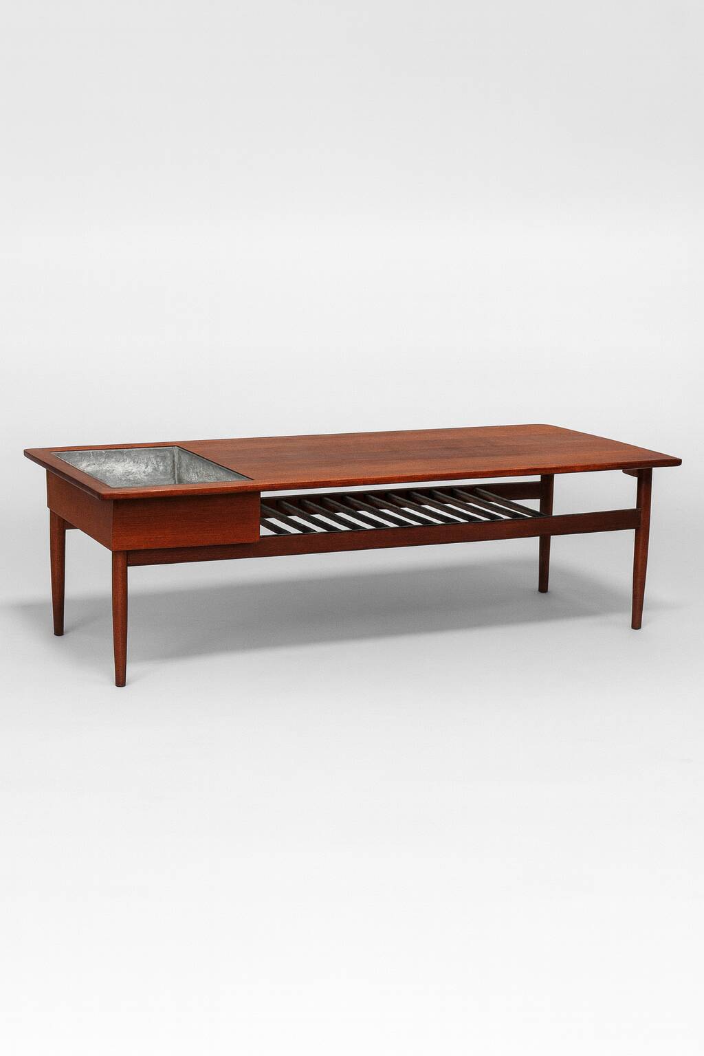 Scandinavian coffee table Samcom in teak – 1960s