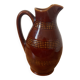 Vintage brown stoneware pitcher from Berry