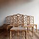 6 ‘Faux Bamboo’ dining chairs vintage