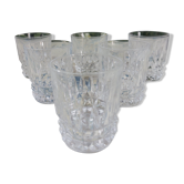 Set de 6 verres en cristal