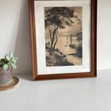 Indian ink painting on paper 1927