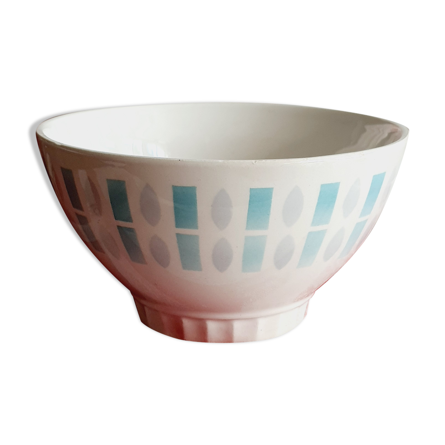 Vintage bowl sky blue décor
