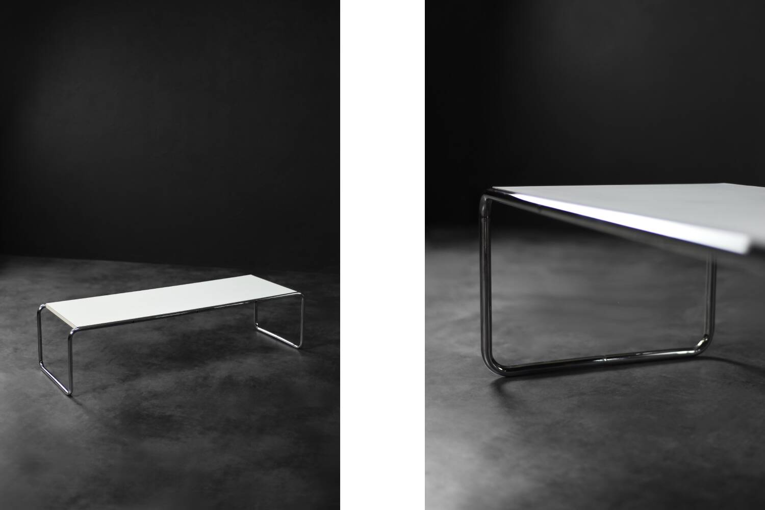 Mid-century modern Italian vintage coffee table Laccio Kiga by M. Breuer
