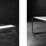 Table basse vintage italienne moderne du milieu du siècle dernier Laccio Kiga par M. Breuer