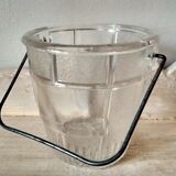 1950s frosted glass ice bucket
