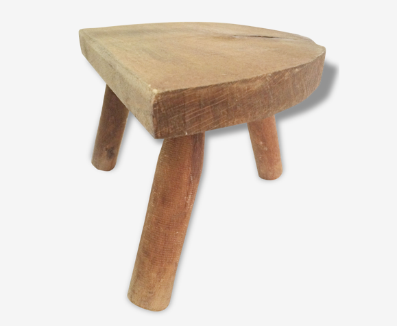 Tabouret en bois traite des vaches tripode chaise enfant siège vintage |  Selency