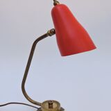 Vintage tole and brass design office lamp