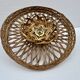 Vintage rattan basket wicker wall light 32 cm