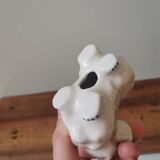 Large vintage zoomorphic porcelain dog figurine