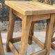 Set of 4 antique wooden farm stools