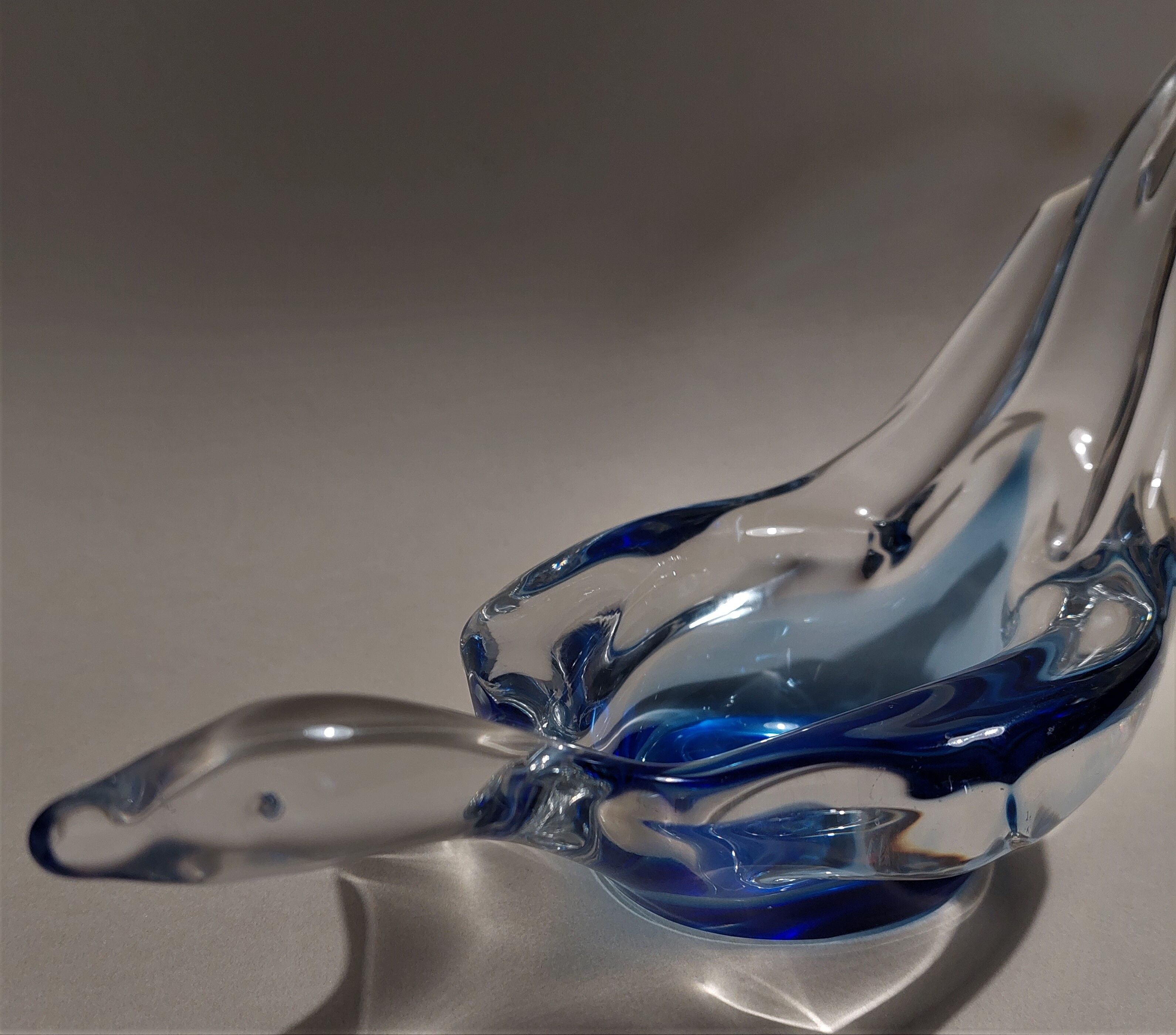 Bayel crystal cup signed bird