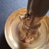 Vintage candlestick in solid bronze