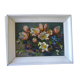 Ancient painting signed bouquet of flowers