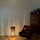 Danish Sisal and Teak Floor or Table Lamp by Ib Fabiansen for Fog and Morup