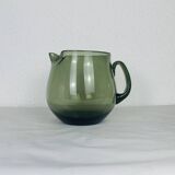 Vintage 60s smoked glass pitcher