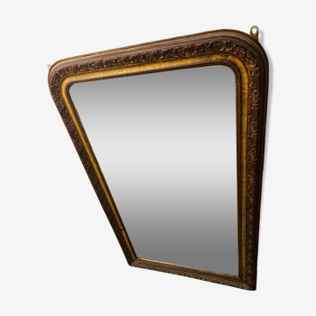 Miroir ancien au mercure style Louis XV