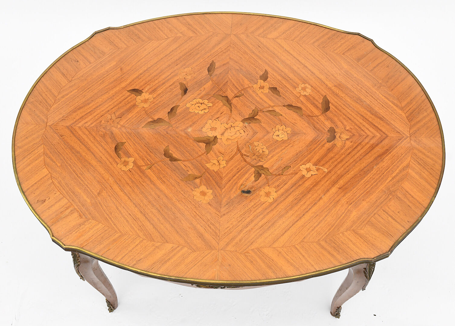 Table basse en marqueterie bois de rose