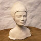 Woman bust in plaster