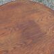 Vintage oak pedestal table with 3 shelves from the 60s
