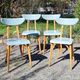 Set of 4 Luterma banana model bistro chairs from the 1960s.