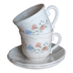 Vintage white glass cups