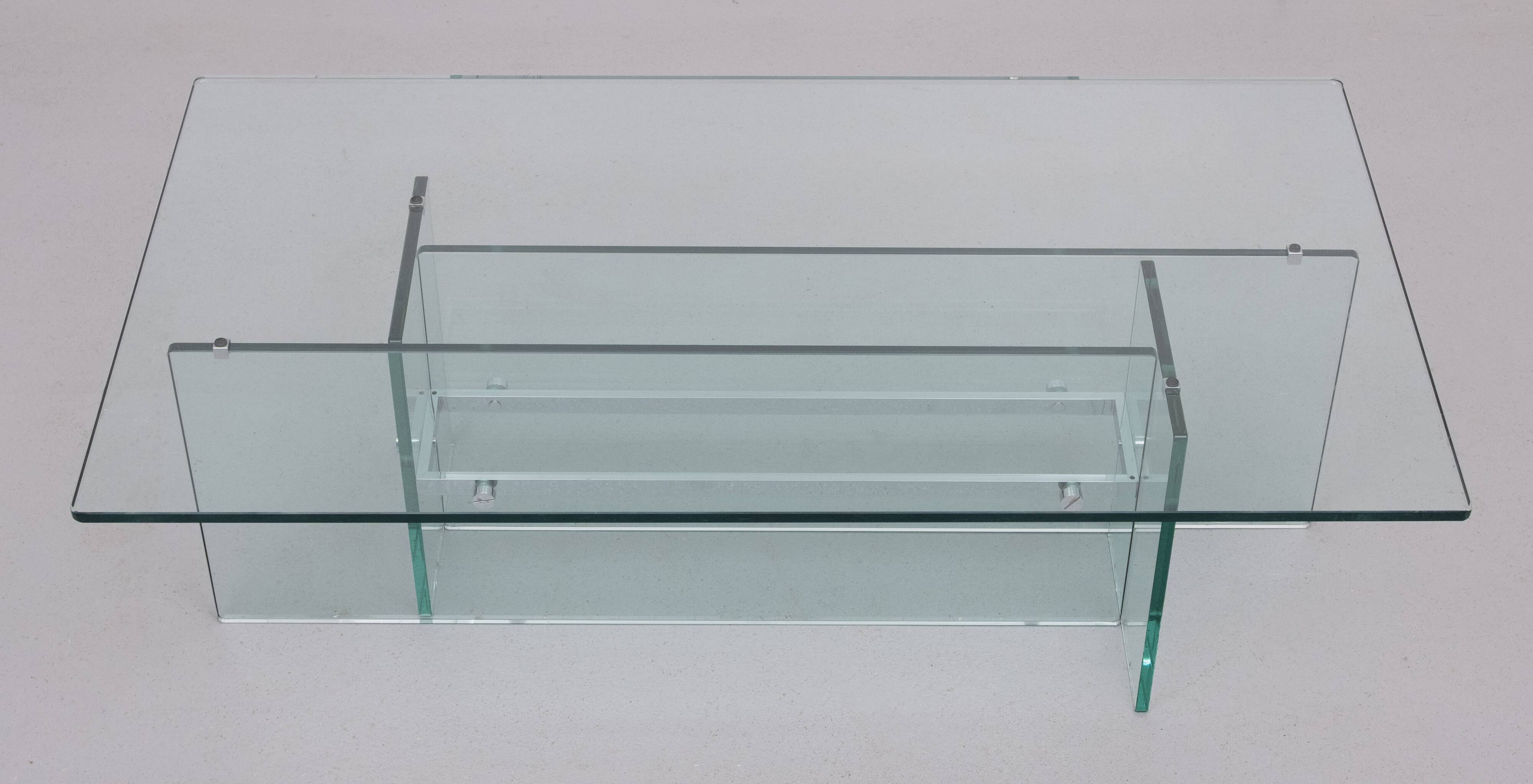 Fontana Arte Glass Coffee Table 1970, Italy