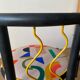 Metal tubular chairs Memphis 1980s