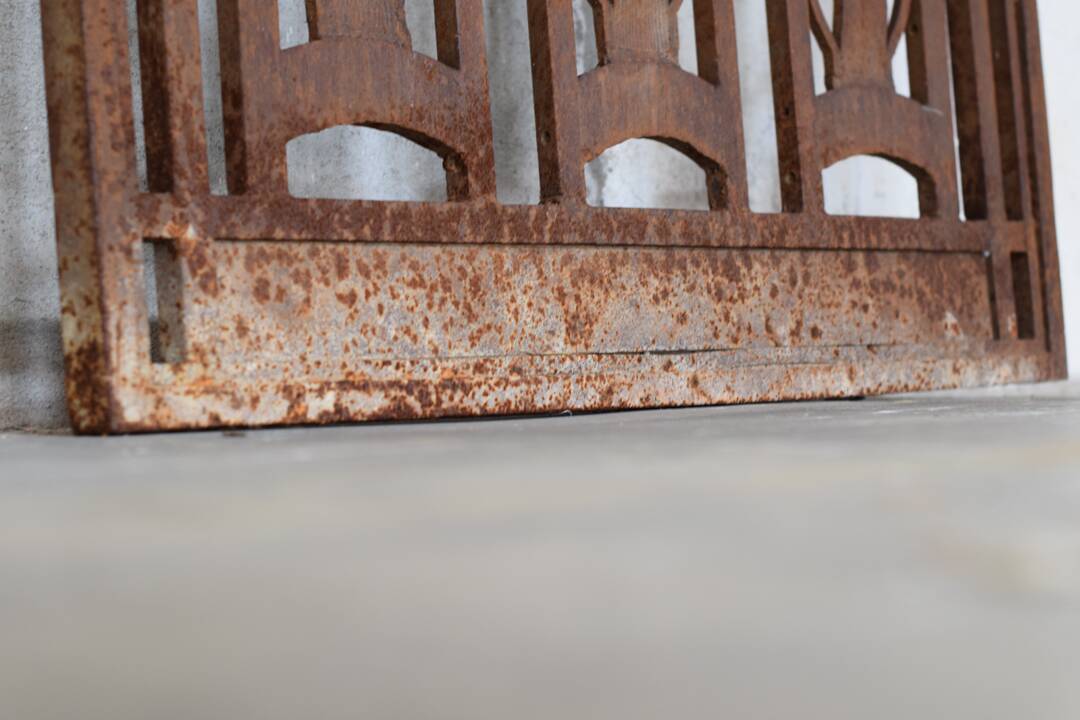 Metal and bronze ironwork entrance door Charles Piguet Lyon 1919