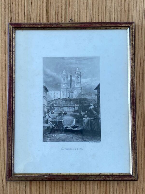 Lithographie de Rome des frères Rouargue 1850