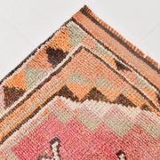 3x13 Soft Orange Wool Runner Rug, Traditional Nomadic Weave, 83x392Cm