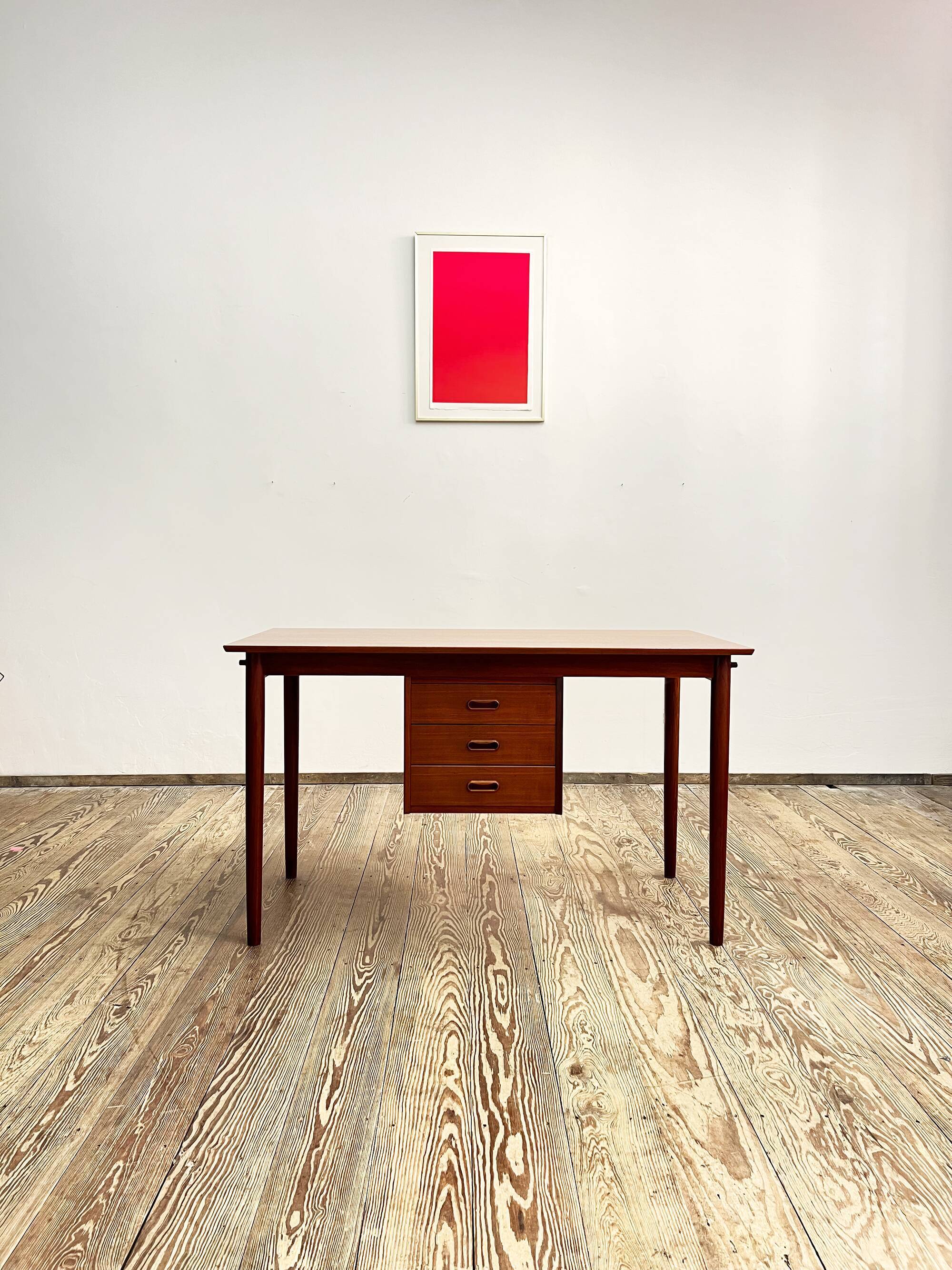 Danish mid-century modern teak writing desk by Arne Vodder, 1960s