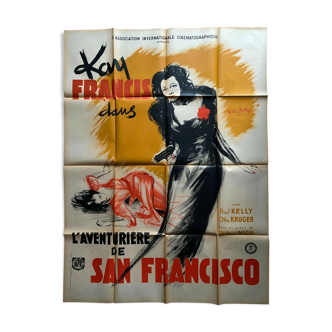 Movie poster "The Adventurer of San Francisco" Kay Francis, Film-Black 120x160cm 1946