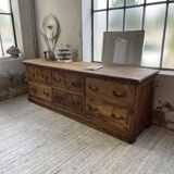 XXL walnut silk loom furniture from the 50s