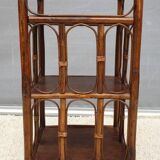 Rattan shelving unit