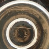 Large ceramic dish by Jean Claude Taburet in Quimper Brittany