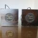 Pair of wooden diabolo lamps workshop lumen 80s