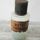 Old pharmacy jar, apothecary bottle acetas cupricus