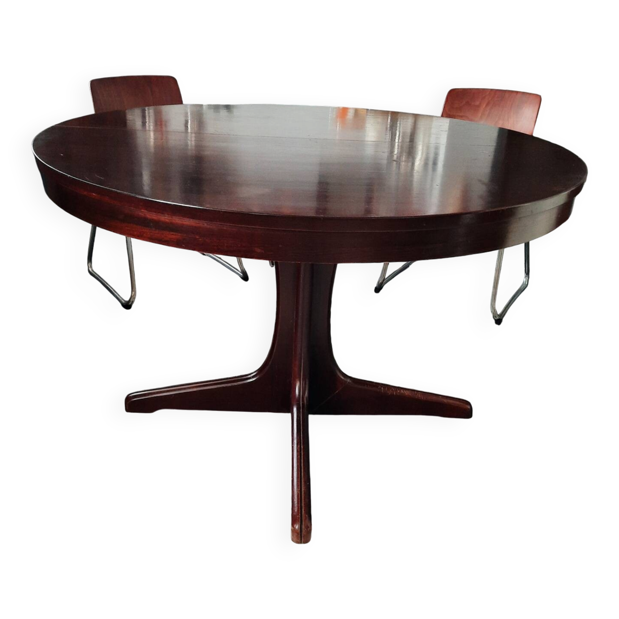 Baumann dining room set – extendable round table +6 chairs P