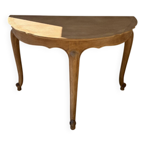 console en chêne doré