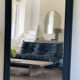 Old mirror Louis Philippe black ice mercury