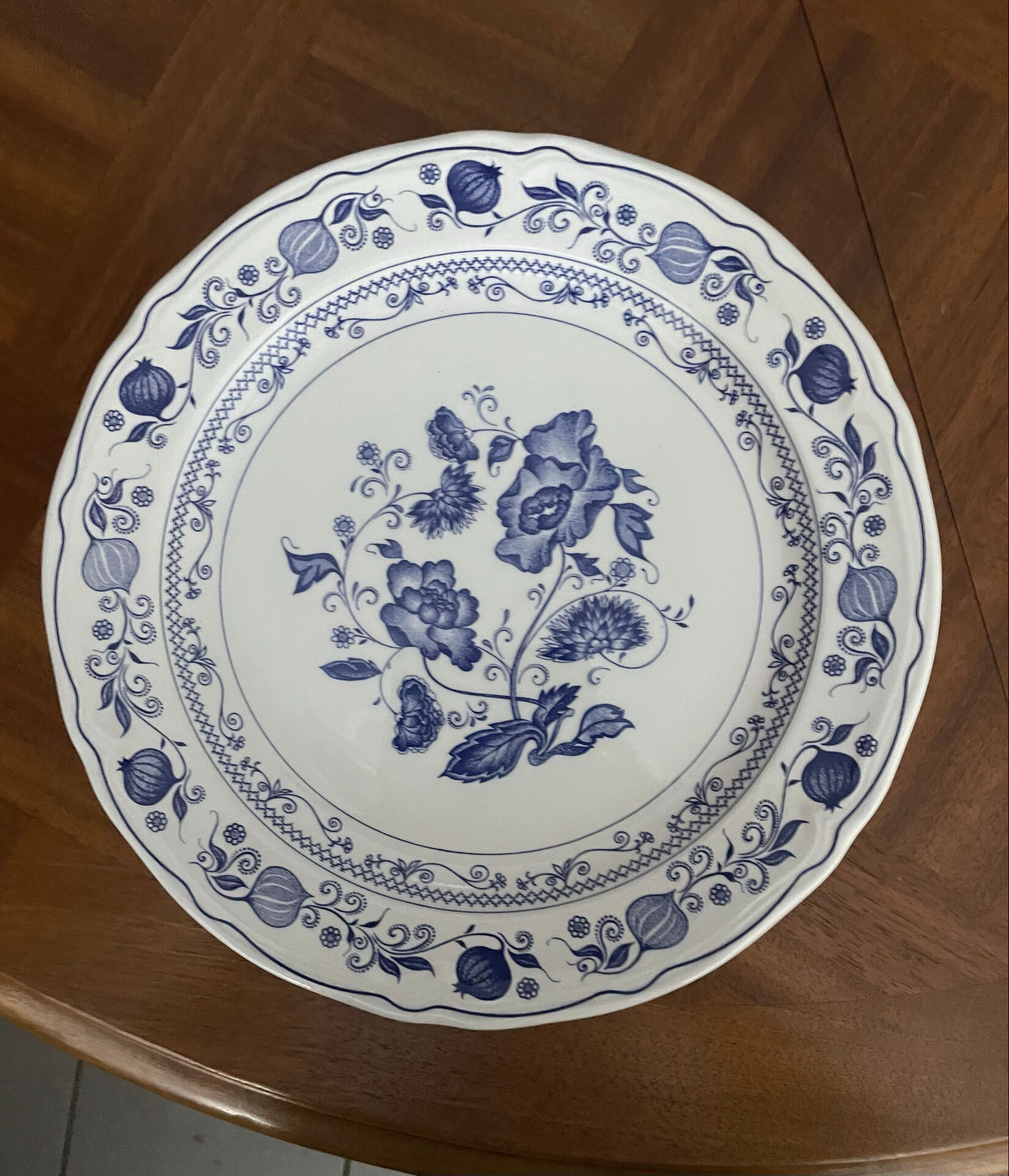 Service de table, ancien bleu–27 pièces