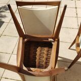 Set of 3 art deco chairs from the 50s