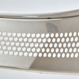 Chaise pliante en métal blanc