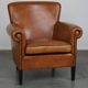 Sheepskin leather armchair with a luxurious appearance