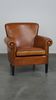 Fauteuil en cuir de mouton à l'aspect luxueux